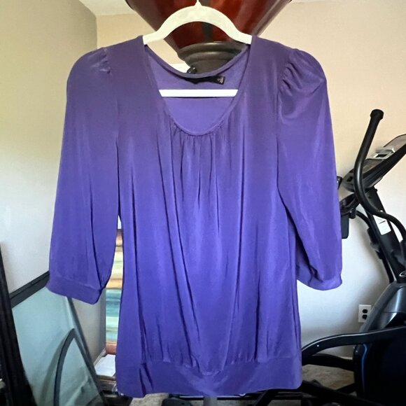 The Limited Women's Purple Scoop Neck Top, Size XS - Picture 1 of 2